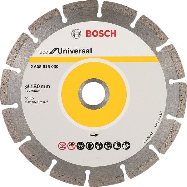 

Круг алмазный BOSCH, ECO Universal (2608615030) Ф180х22мм универсальный