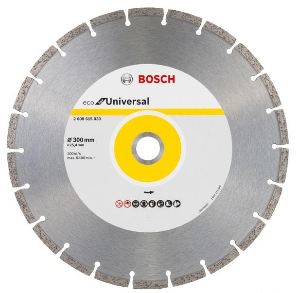 

Круг алмазный BOSCH, ECO Universal (2608615033) Ф300х25.4мм универсальный