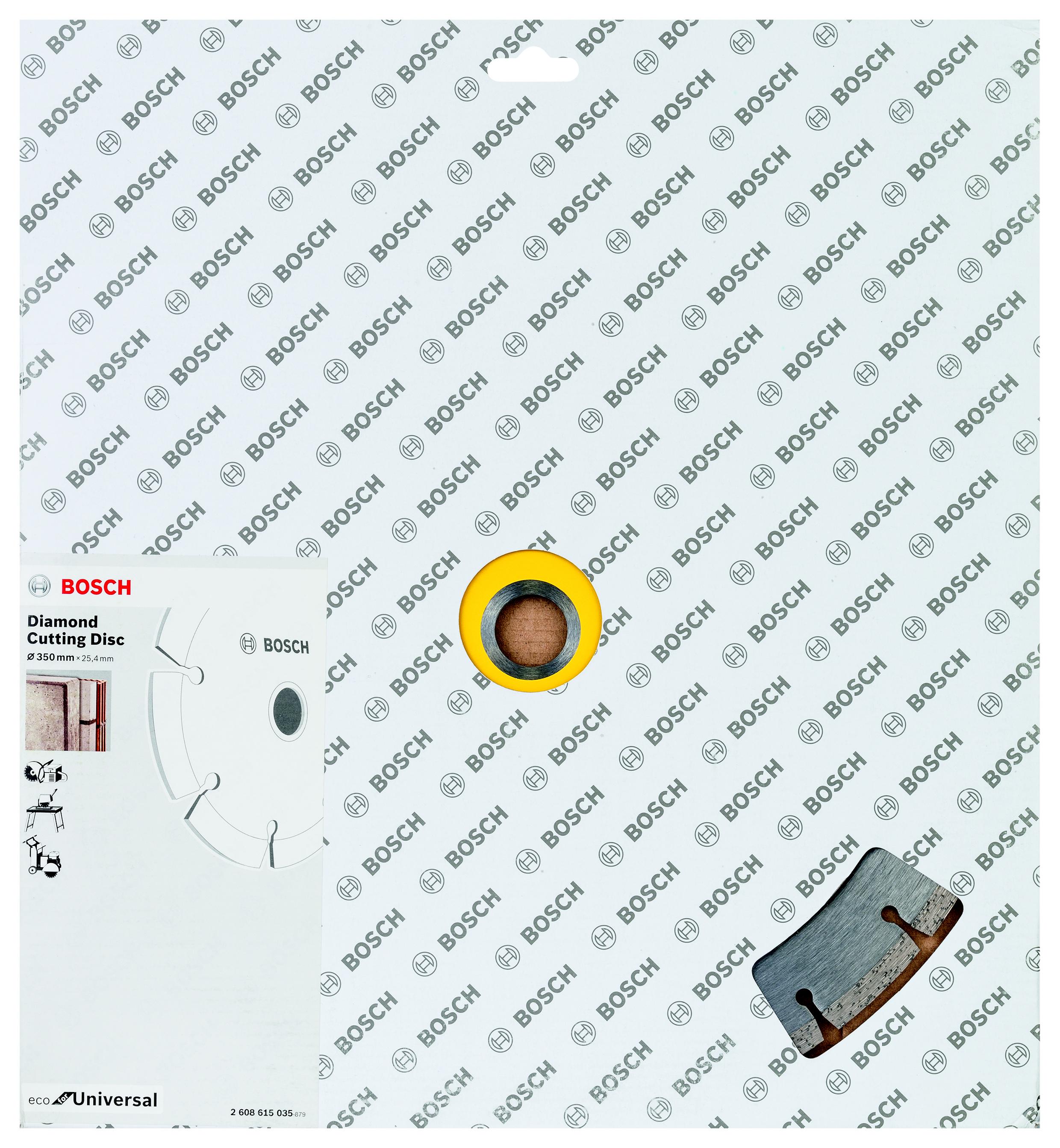 

Круг алмазный BOSCH, ECO Universal (2608615035) Ф350х25.4мм универсальный