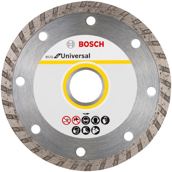 

Круг алмазный BOSCH, ECO Universal Turbo 10шт. (2608615045) Ф115х22мм универсальный