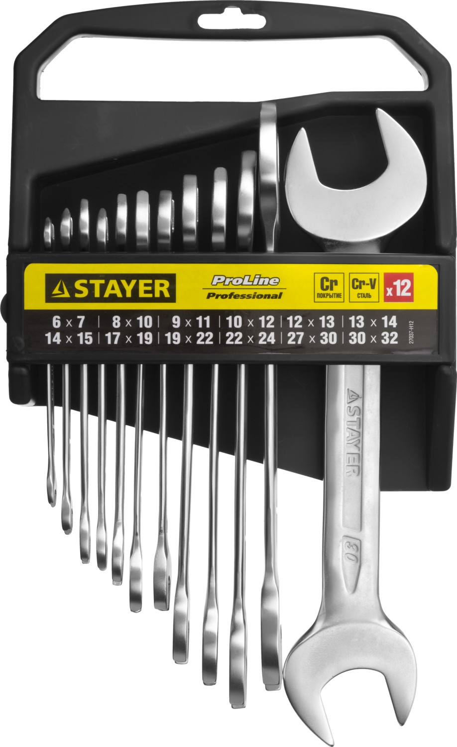 

Ключ гаечный STAYER, 27037-H12 (6 - 32 мм)
