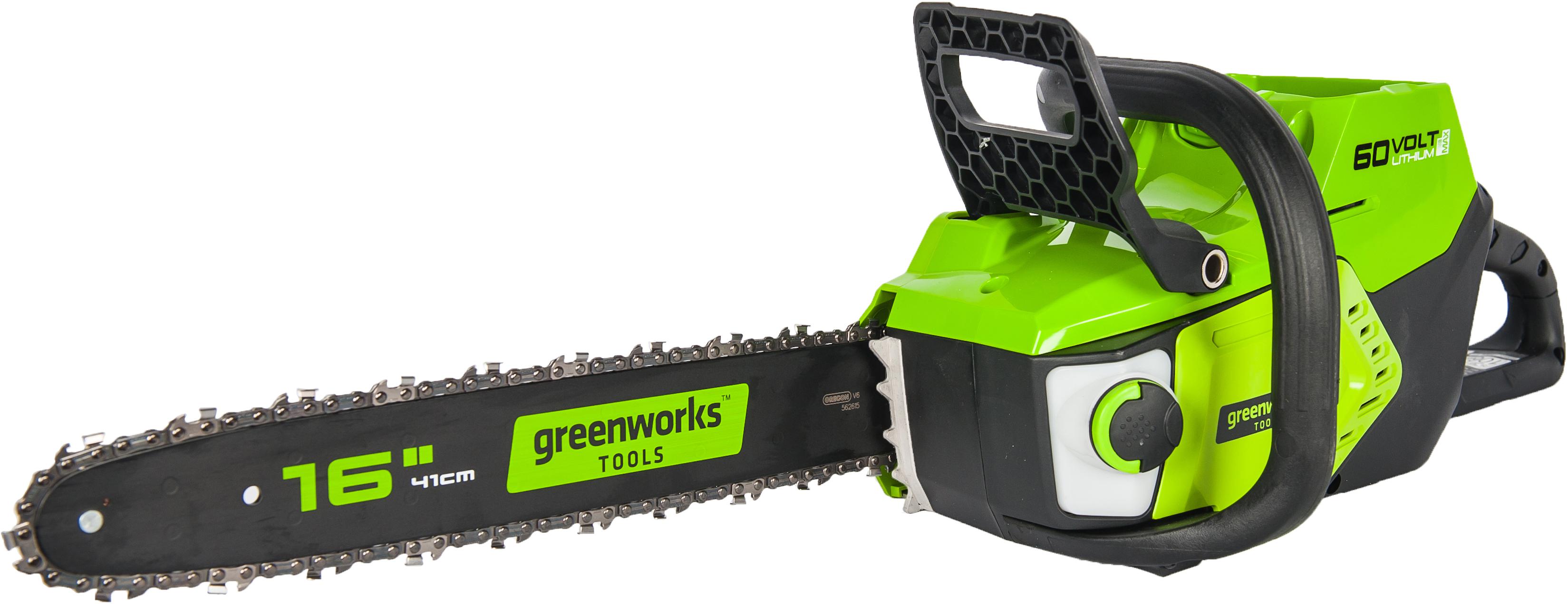 

Пила цепная аккумуляторная GREENWORKS, GD60CS40 (2001807) без акк. и з.у
