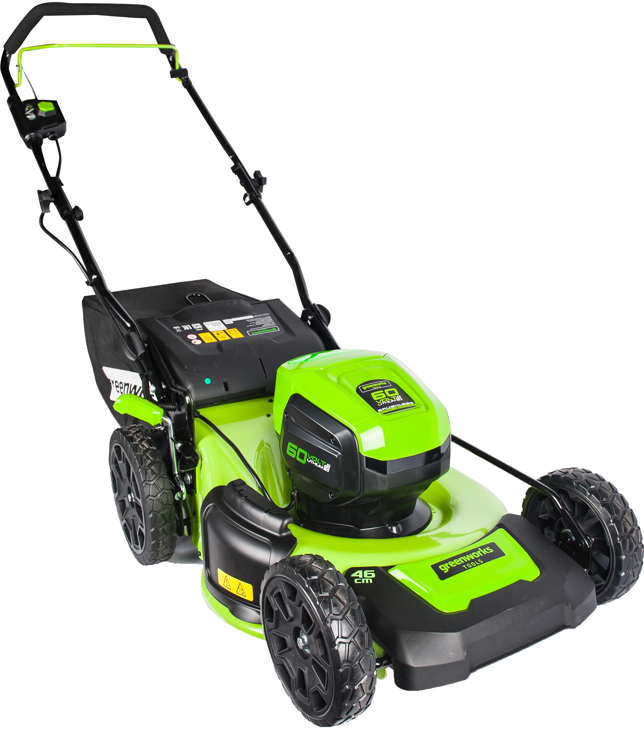 

Аккумуляторная газонокосилка GREENWORKS, GD60LM46HP (2502807) без акк. и з.у