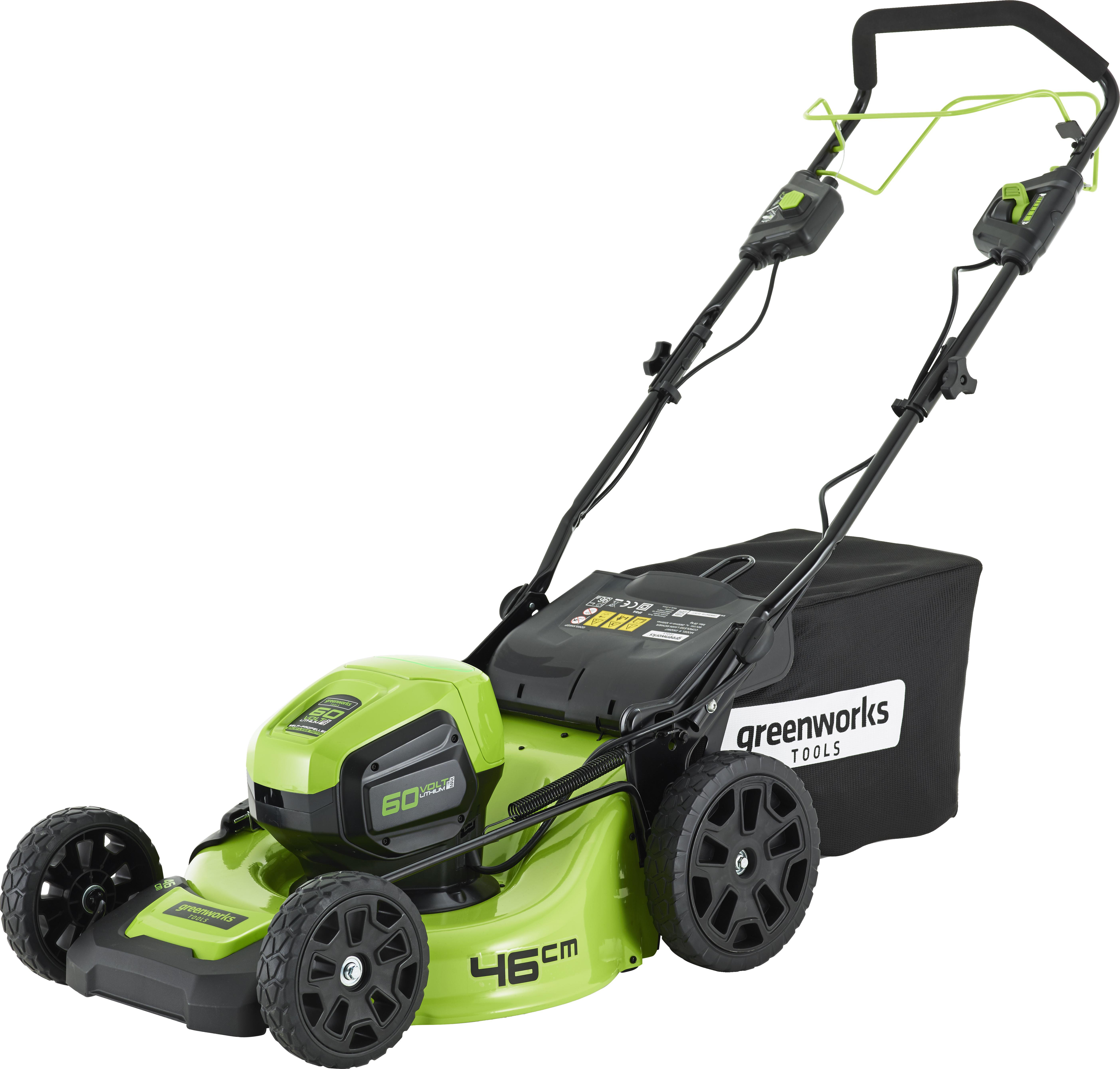 

Аккумуляторная газонокосилка GREENWORKS, GD60LM46SP (2502907) без акк. и з.у