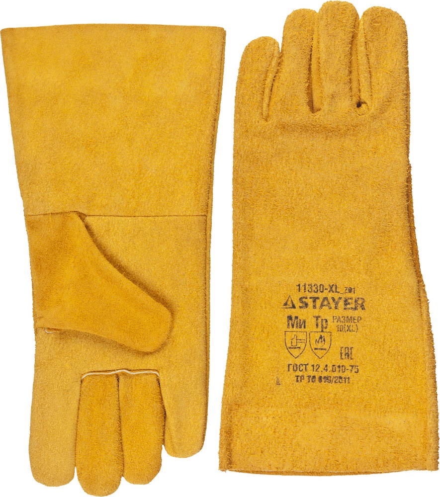 

Краги сварщика пятипалые STAYER, Оранжевый, Master 11330-XL_z01