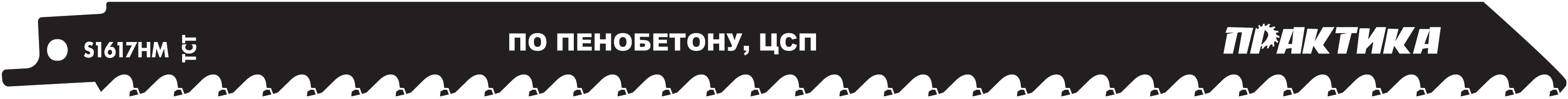 

Полотно для сабельной пилы ПРАКТИКА, 285мм, TPI 3, НМ, 1шт/уп (244-353)