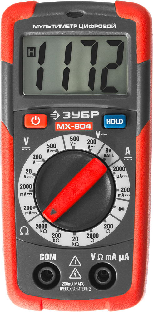 

Мультиметр цифровой ЗУБР, MX-804 59804 карманный