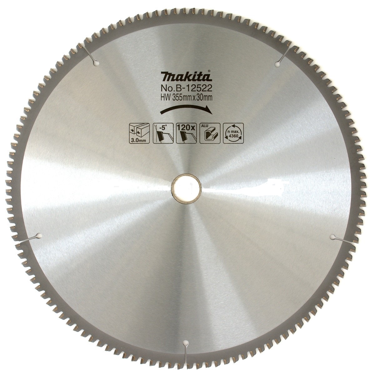 

Диск пильный твердосплавный MAKITA, Ф355х25мм 120зуб. (B-12522 Z120 Premium)