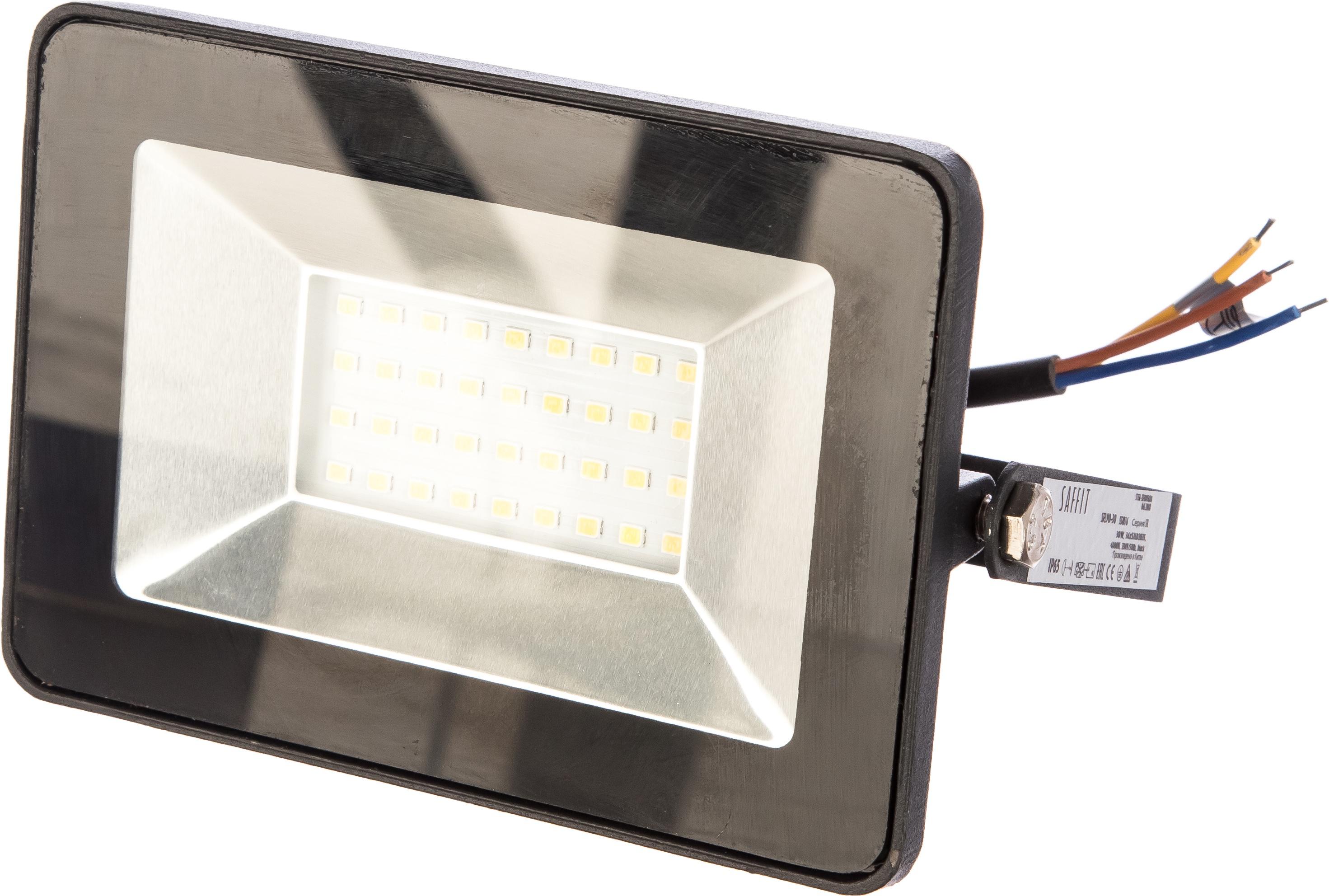 

Прожектор светодиодный SAFFIT, SFL90-30 2835 SMD 30W