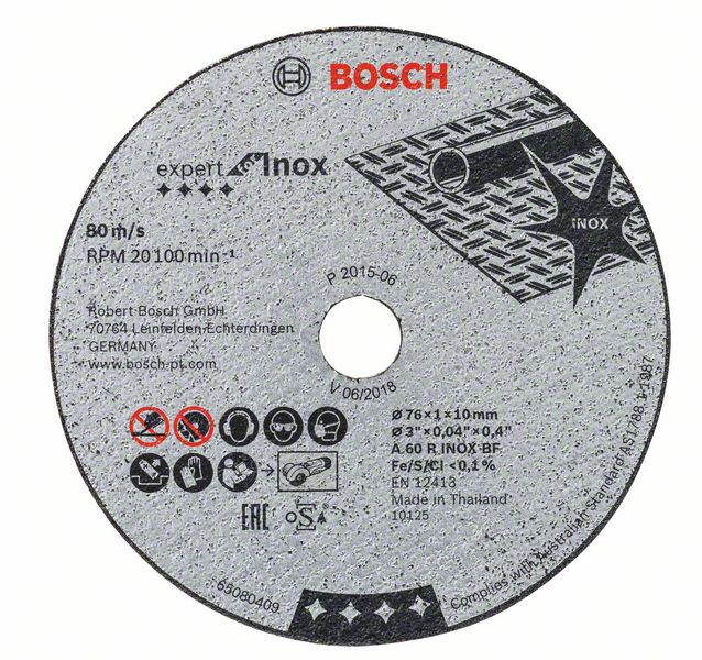 

Круг отрезной BOSCH, 76х1х10 5шт SKIN (2608601520)
