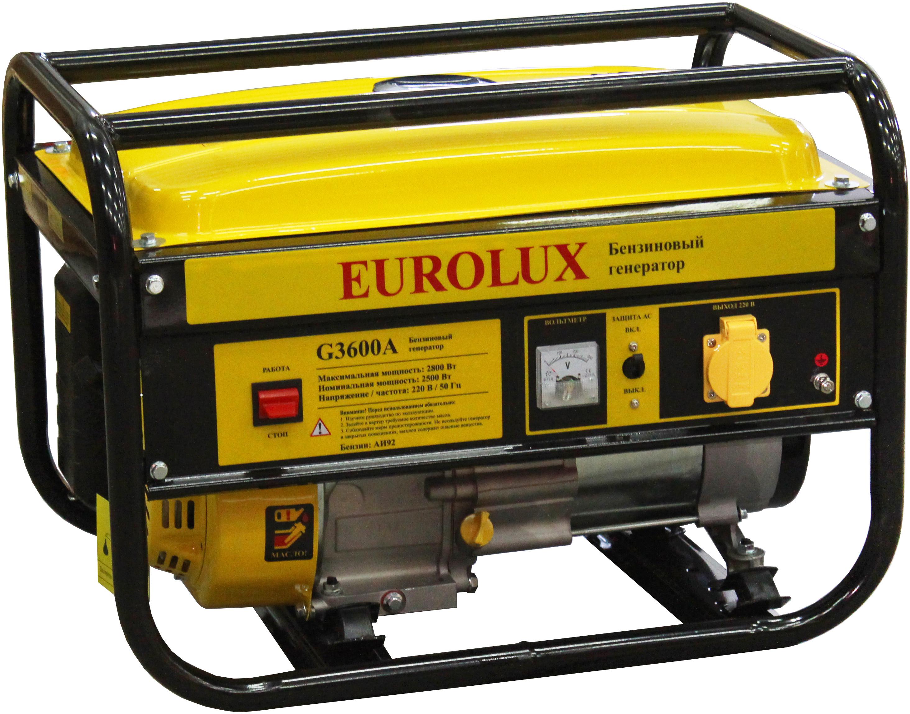 

Бензиновый генератор EUROLUX, G3600A