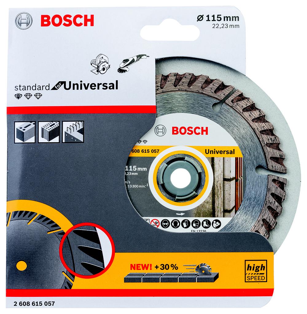 

Круг алмазный BOSCH, (2608615057) Ф115х22мм универсальный