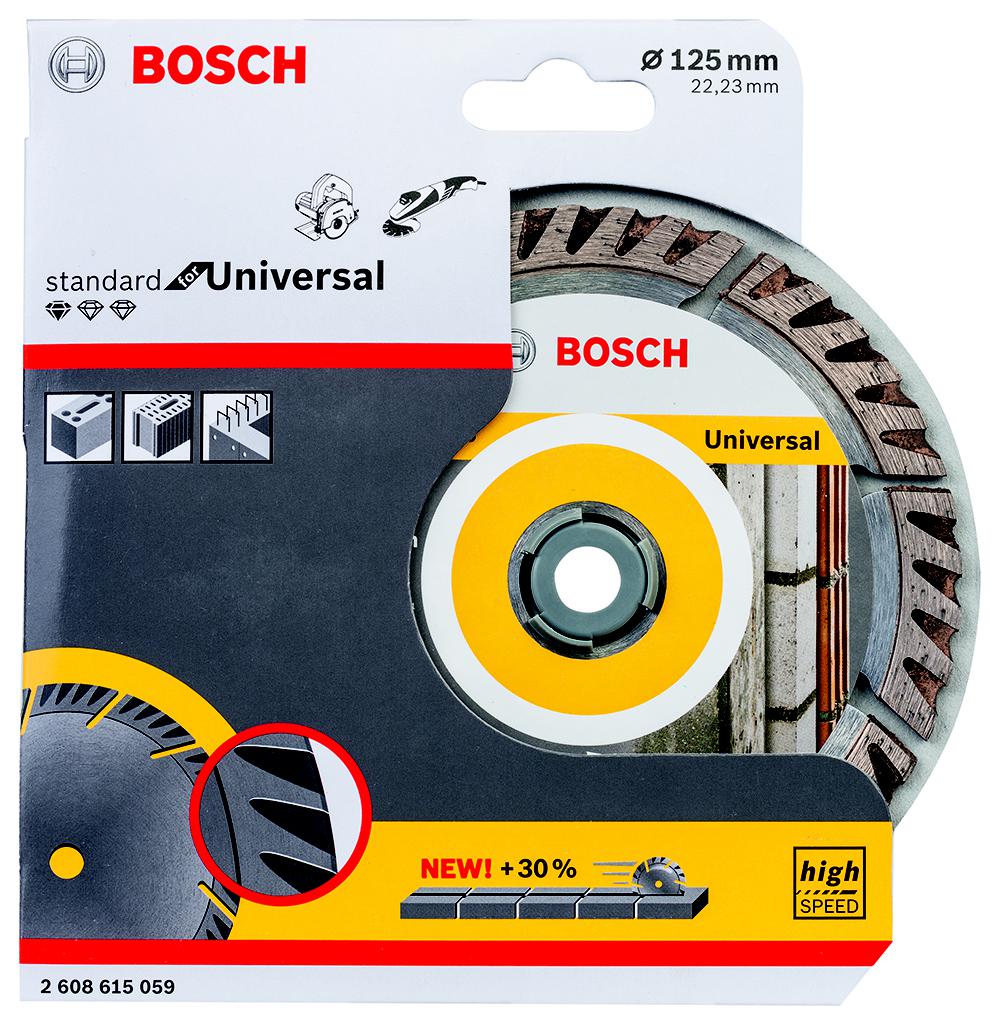 

Круг алмазный BOSCH, (2608615059) Ф125х22мм универсальный