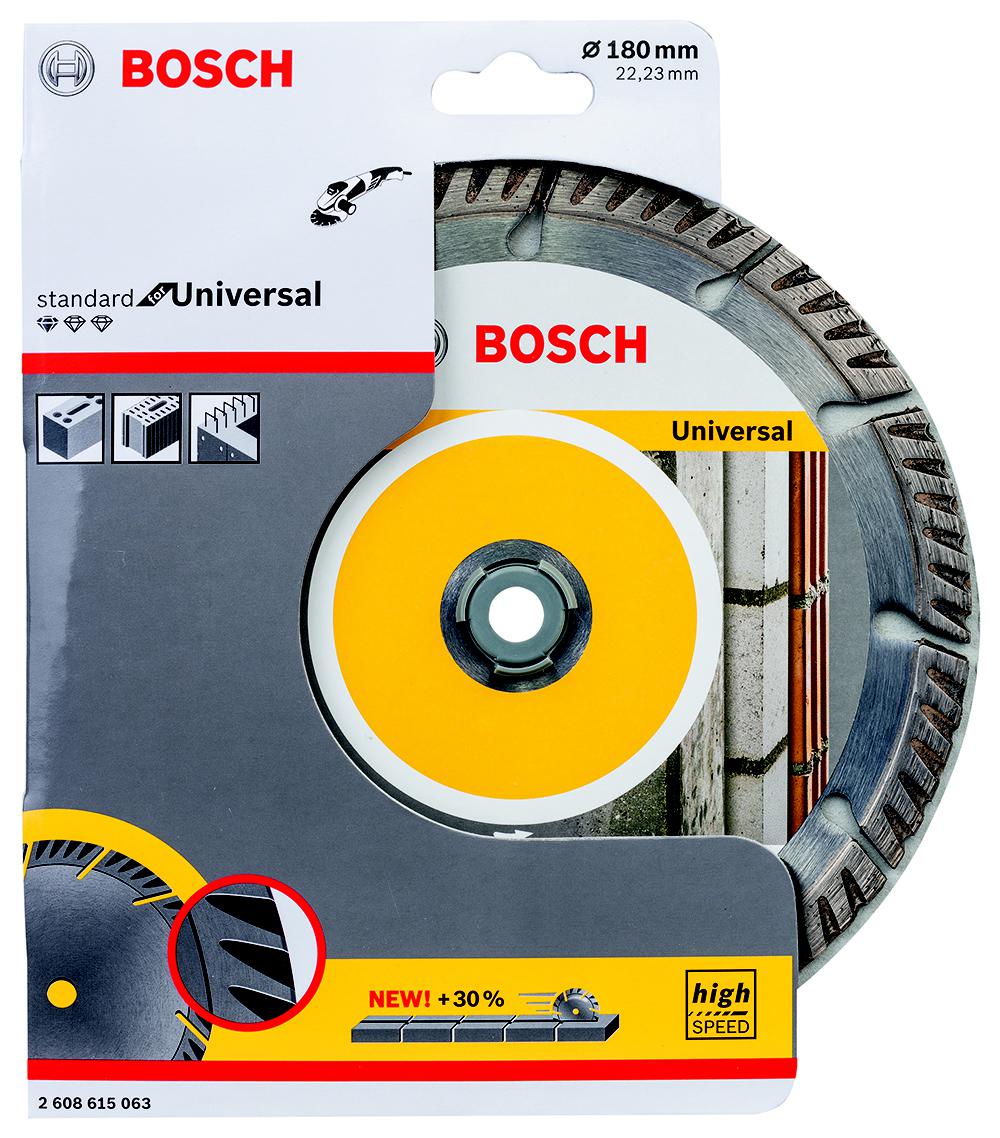 

Круг алмазный BOSCH, (2608615063) Ф180х22мм универсальный