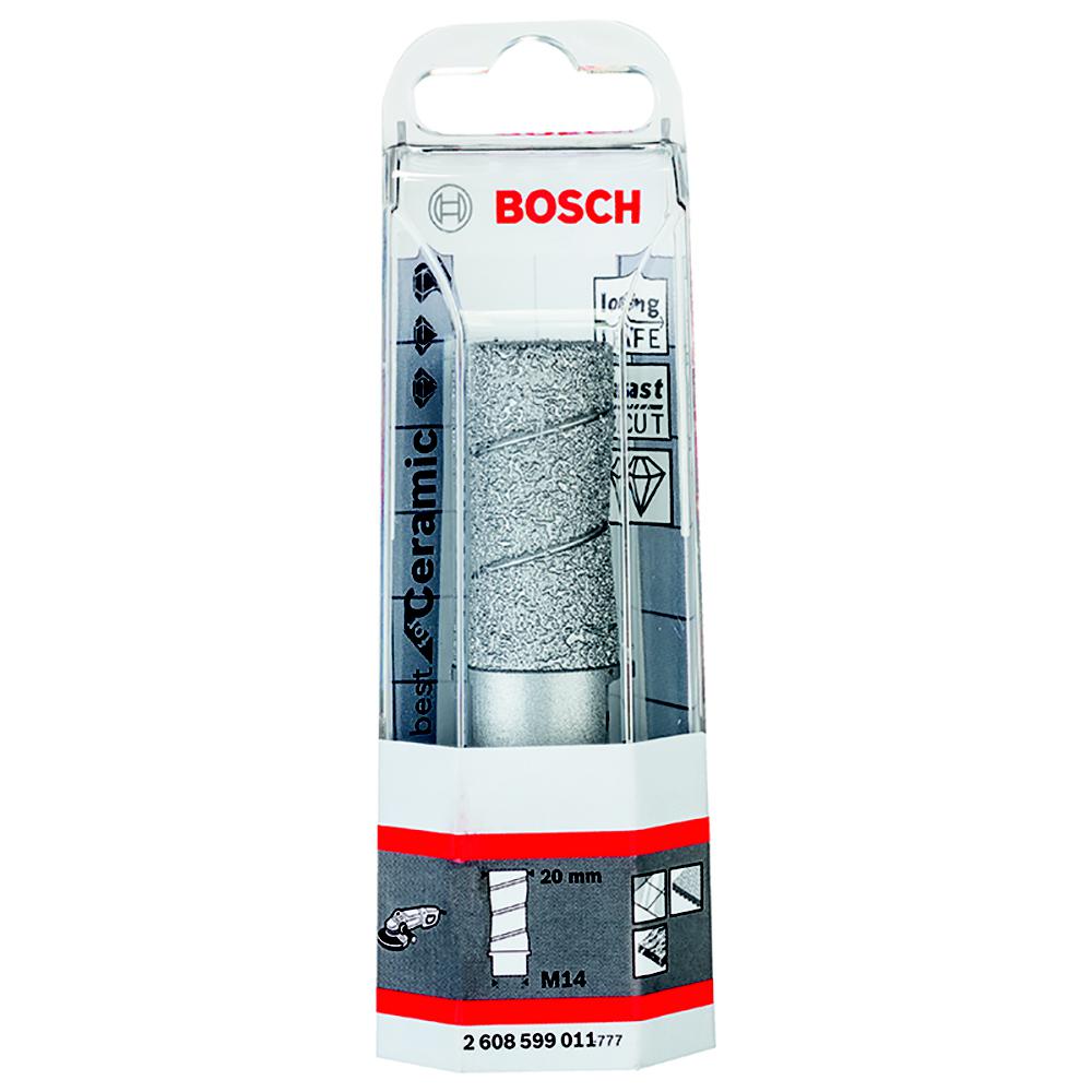 

Коронка алмазная BOSCH, Ф20х35мм М14 (2 608 599 011)