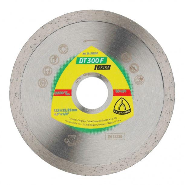 

Круг алмазный KLINGSPOR, DT 300 F EXTRA (325358) Ф125х22мм по керамике