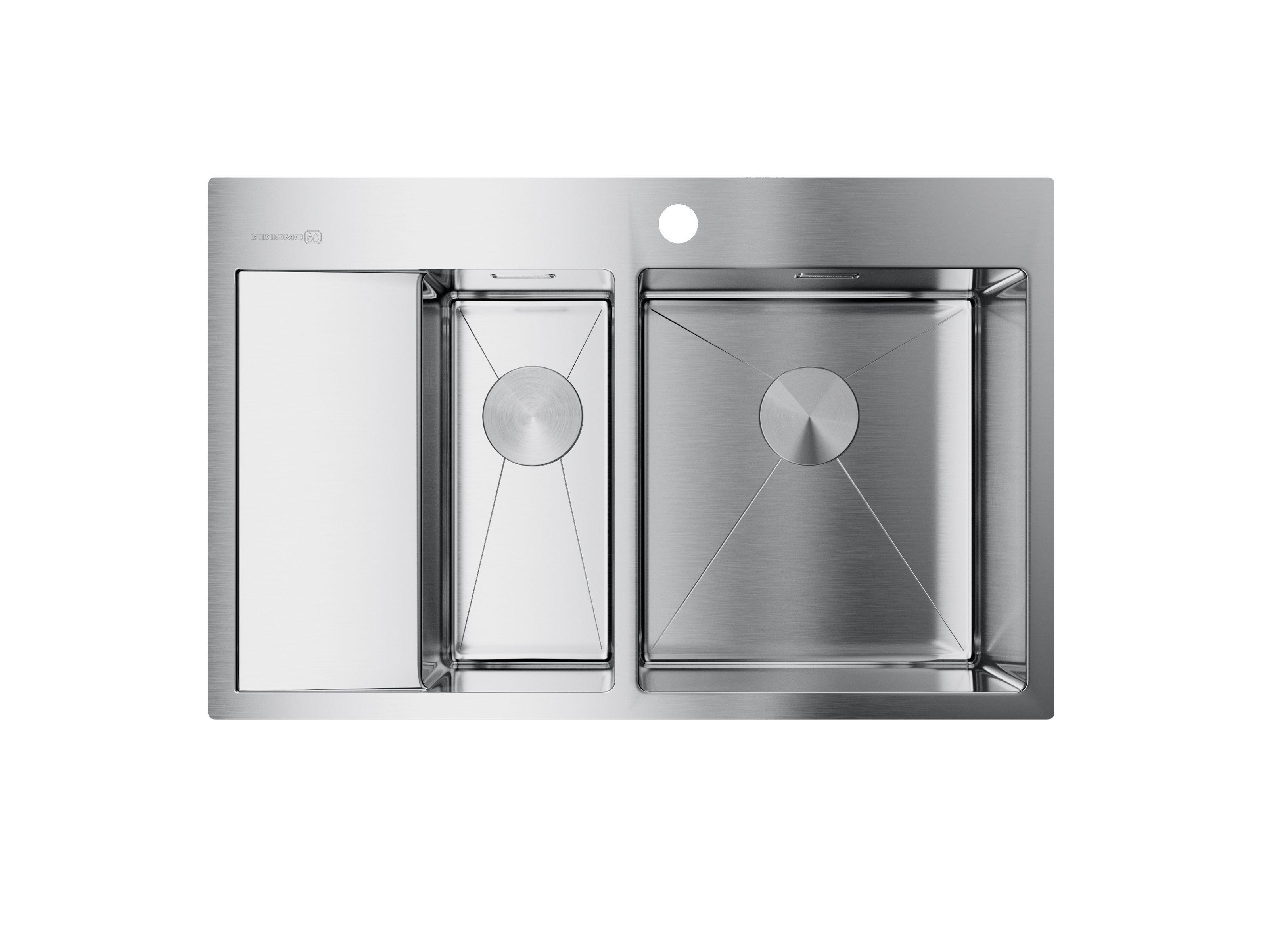 

Мойка кухонная OMOIKIRI, Сталь матовая, Akisame 78-2-IN-R 4973063