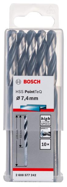 

Сверло по металлу BOSCH, Ф7.4х69мм (2608577242)
