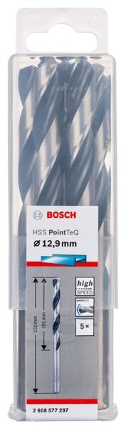 

Сверло по металлу BOSCH, Ф12.9х101мм (2608577297)