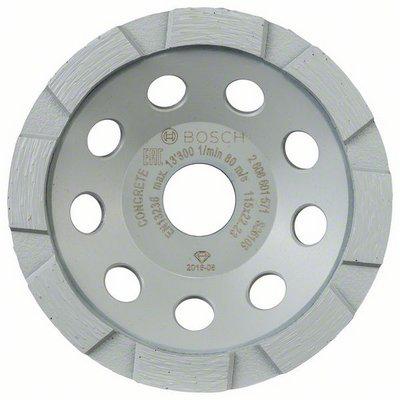 

Чашка BOSCH, Ф115х22мм по бетону (2608601571)