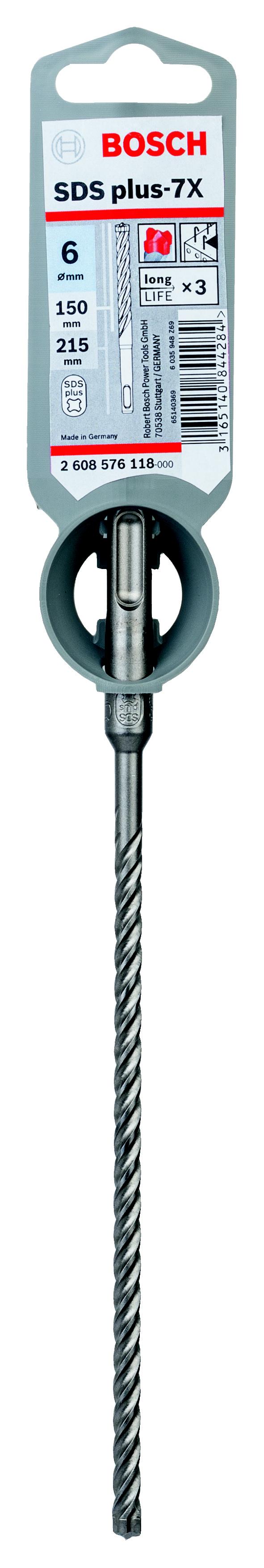 

Бур BOSCH, Ф6х215мм SDS Plus (2608576118)