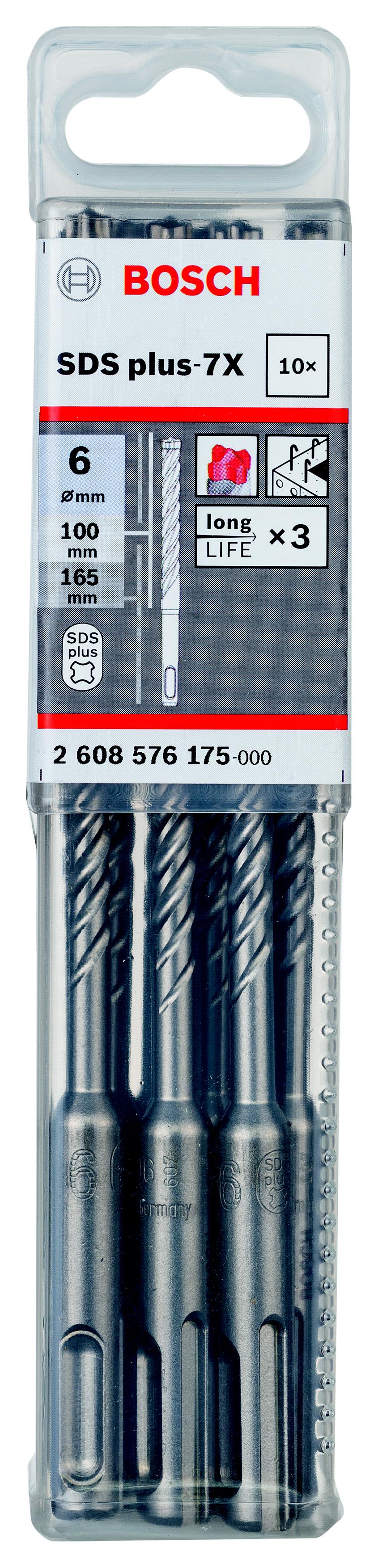 

Бур BOSCH, Ф6х165мм SDS Plus (2608576175)