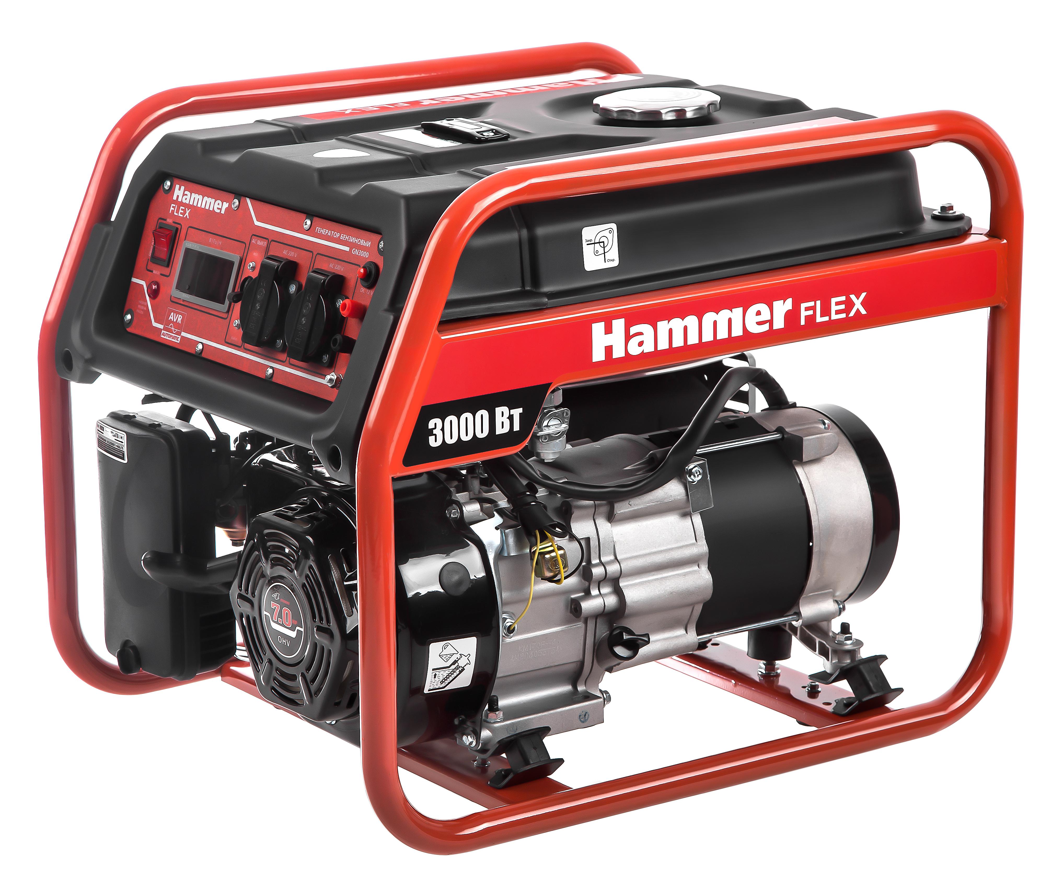 

Бензиновый генератор HAMMER, GN3000