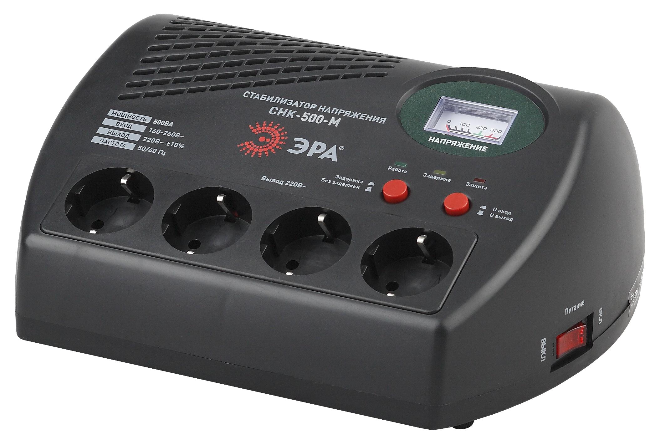 

Стабилизатор напряжения ЭРА, СНК-500-М Б0031066