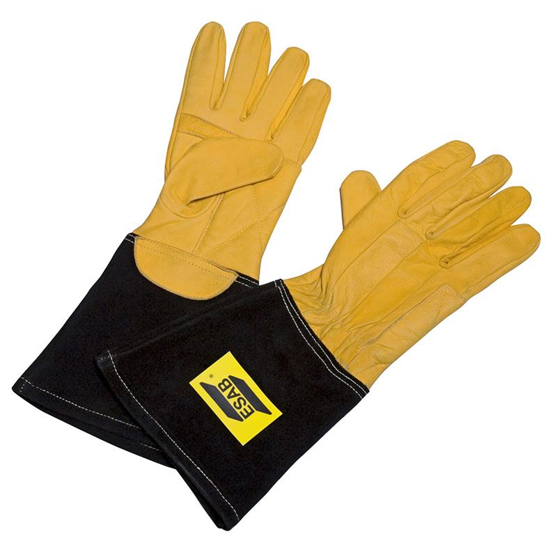 

Краги сварщика пятипалые ESAB, Желтый, Curved Tig XL СВ000012066