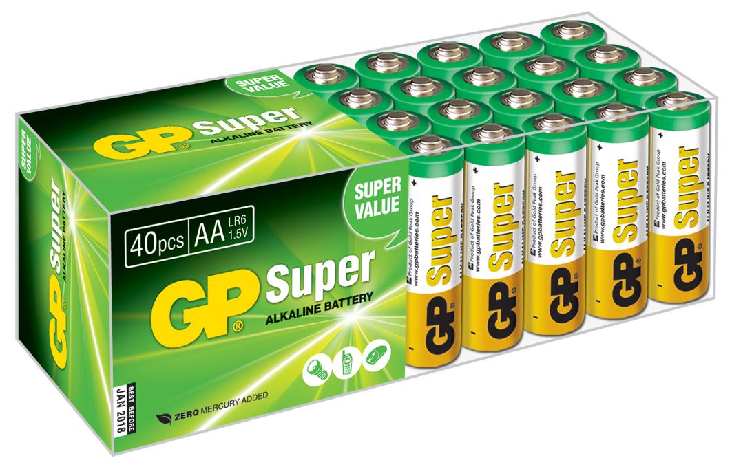 

Батарейка GP, 15A-2CRVS40 Тип: AA (LR6) (Кол-во в уп. 40шт.)