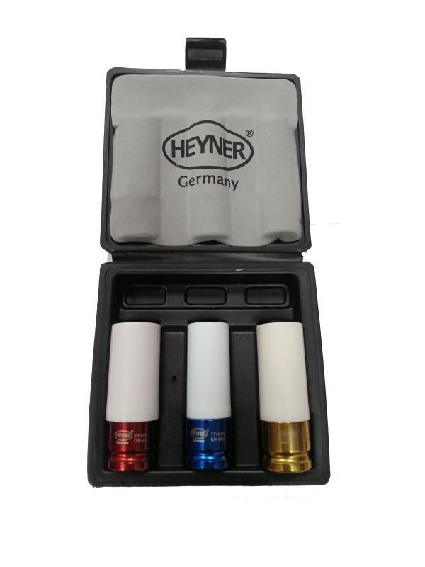 

Набор головок HEYNER, размер 17-21мм, Н 85 мм, S 1/2'' (348500)