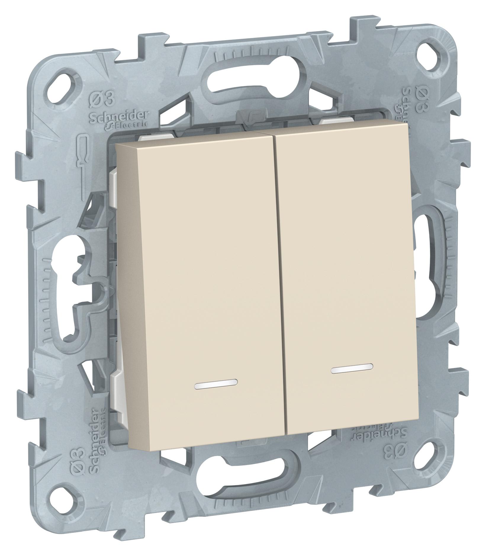 

Выключатель SCHNEIDER ELECTRIC, Бежевый, NU521144N