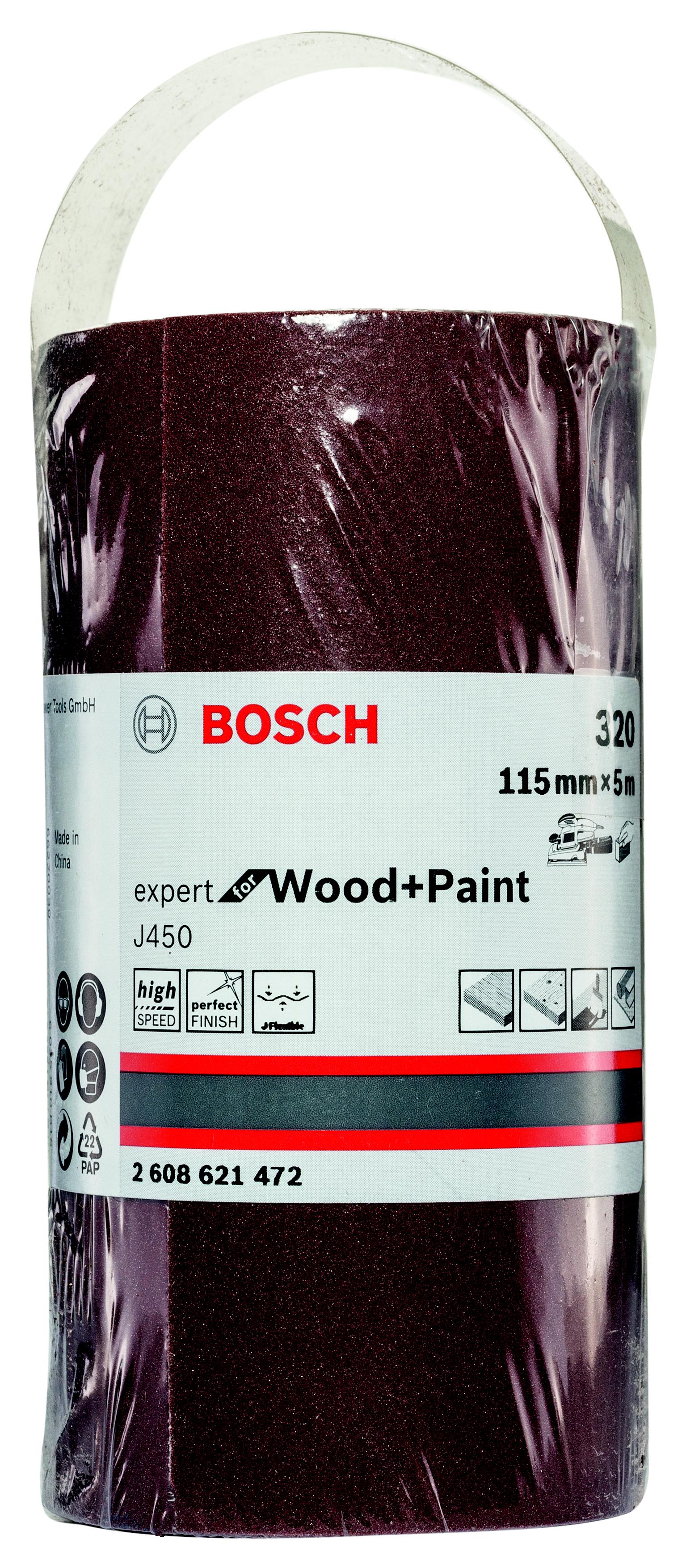 

Шкурка шлифовальная в рулоне BOSCH, 115x5000 мм G320 (2608621472)