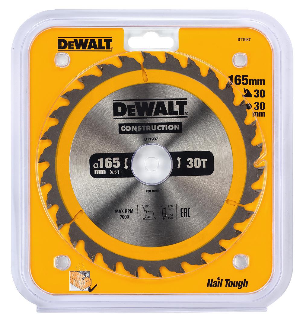 

Диск пильный твердосплавный DEWALT, Ф165х30мм 30зуб. (DT1937-QZ)