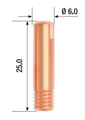 

Наконечник FUBAG, FB.CTM6.25-09 М6х25 мм, 0.9 мм