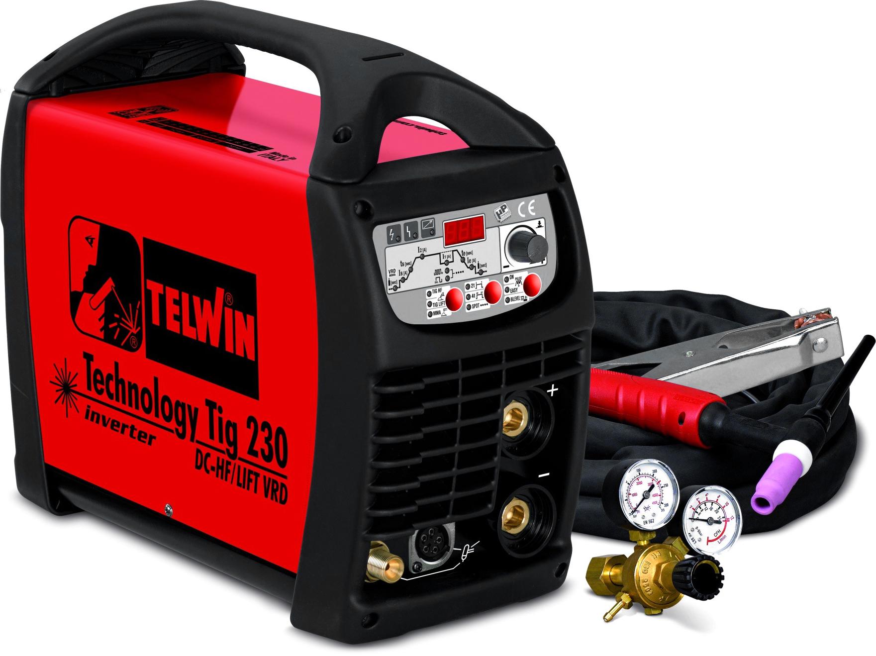 

Сварочный аппарат TELWIN, TECHNOLOGY TIG 230 DC-HF/LIFT VRD 230V + TIG ACC (852055)