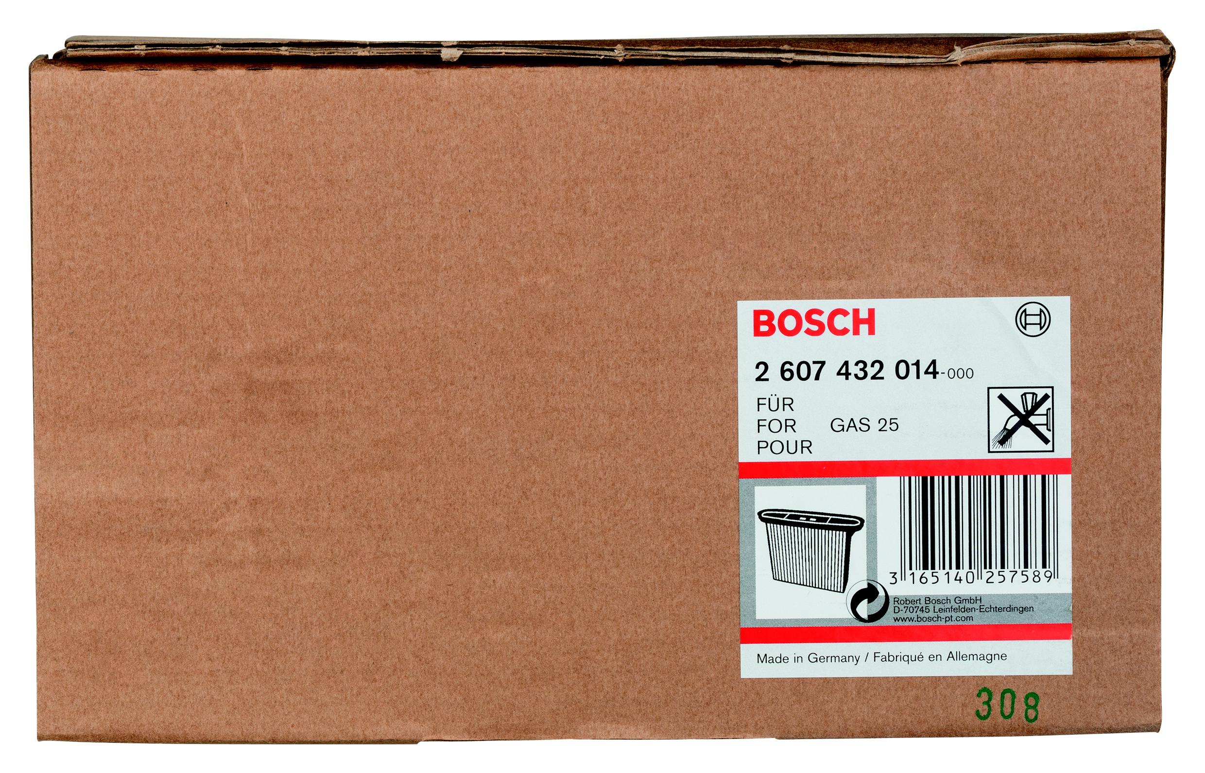 

Фильтр BOSCH, для пылесоса GAS 25, складчатый (2607432014)
