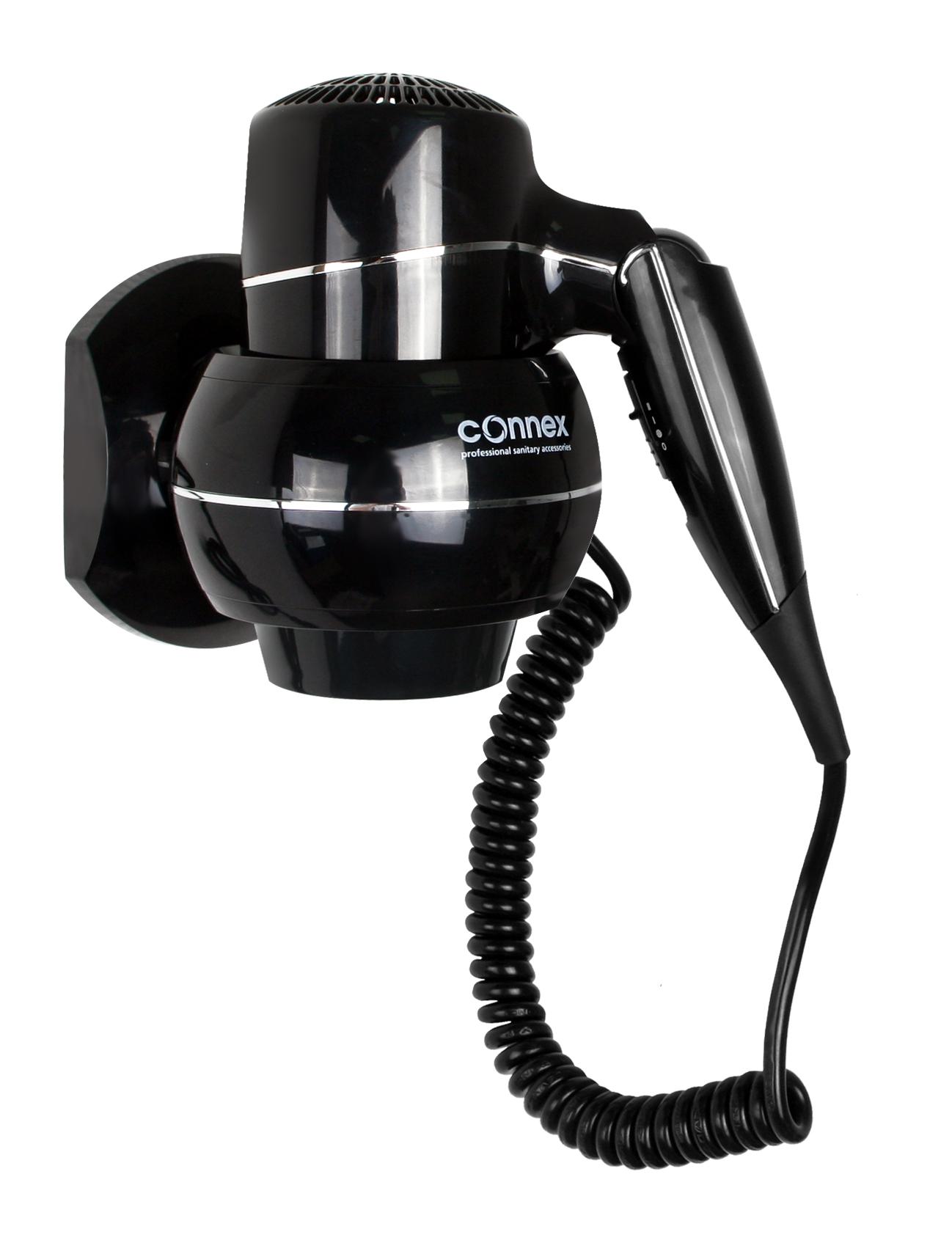 

Фен настенный CONNEX, Черный, WT-2000S1 CHROME LINIE