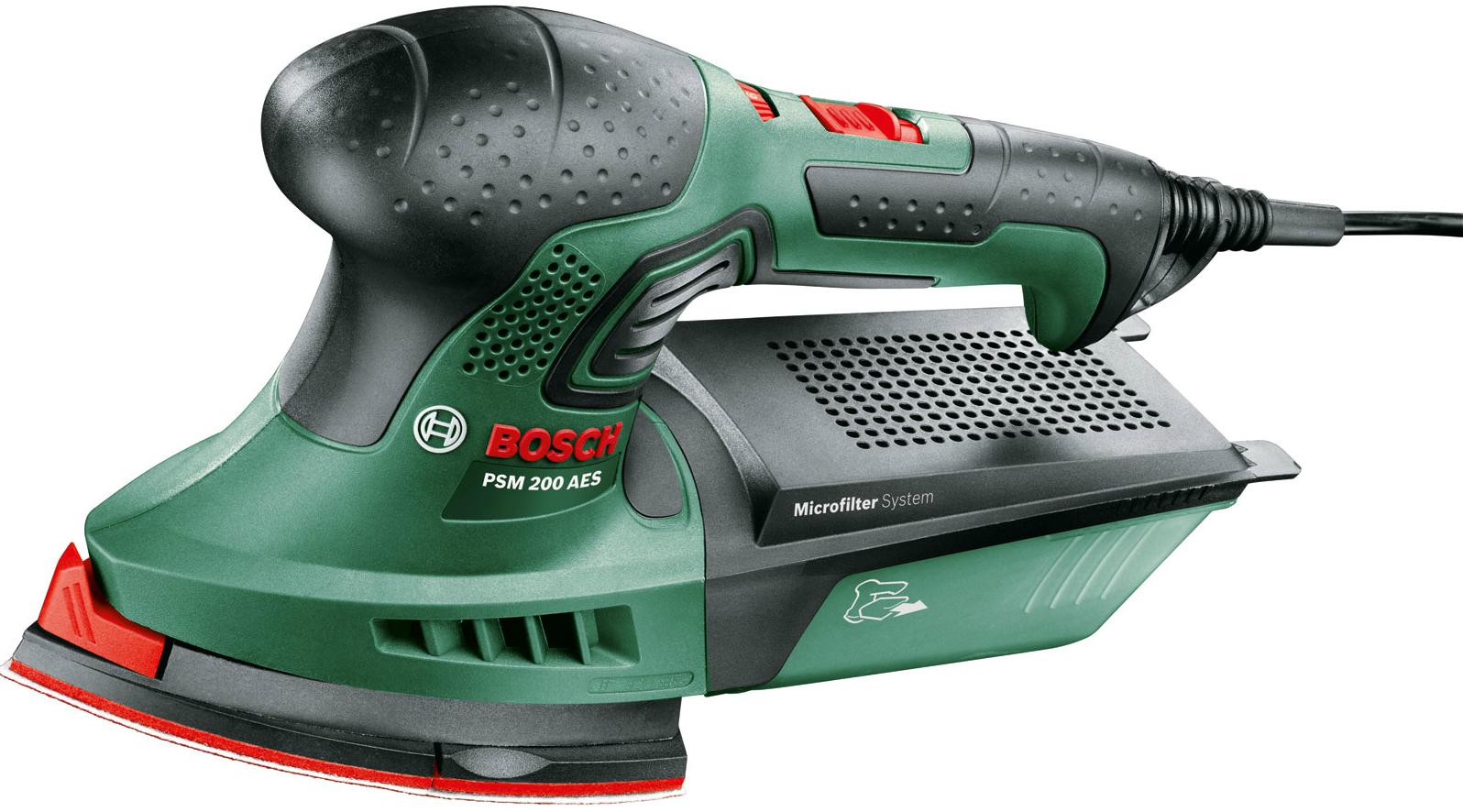 

Машинка шлифовальная плоская (вибрационная) BOSCH, PSM 200 AES (06033B6020)