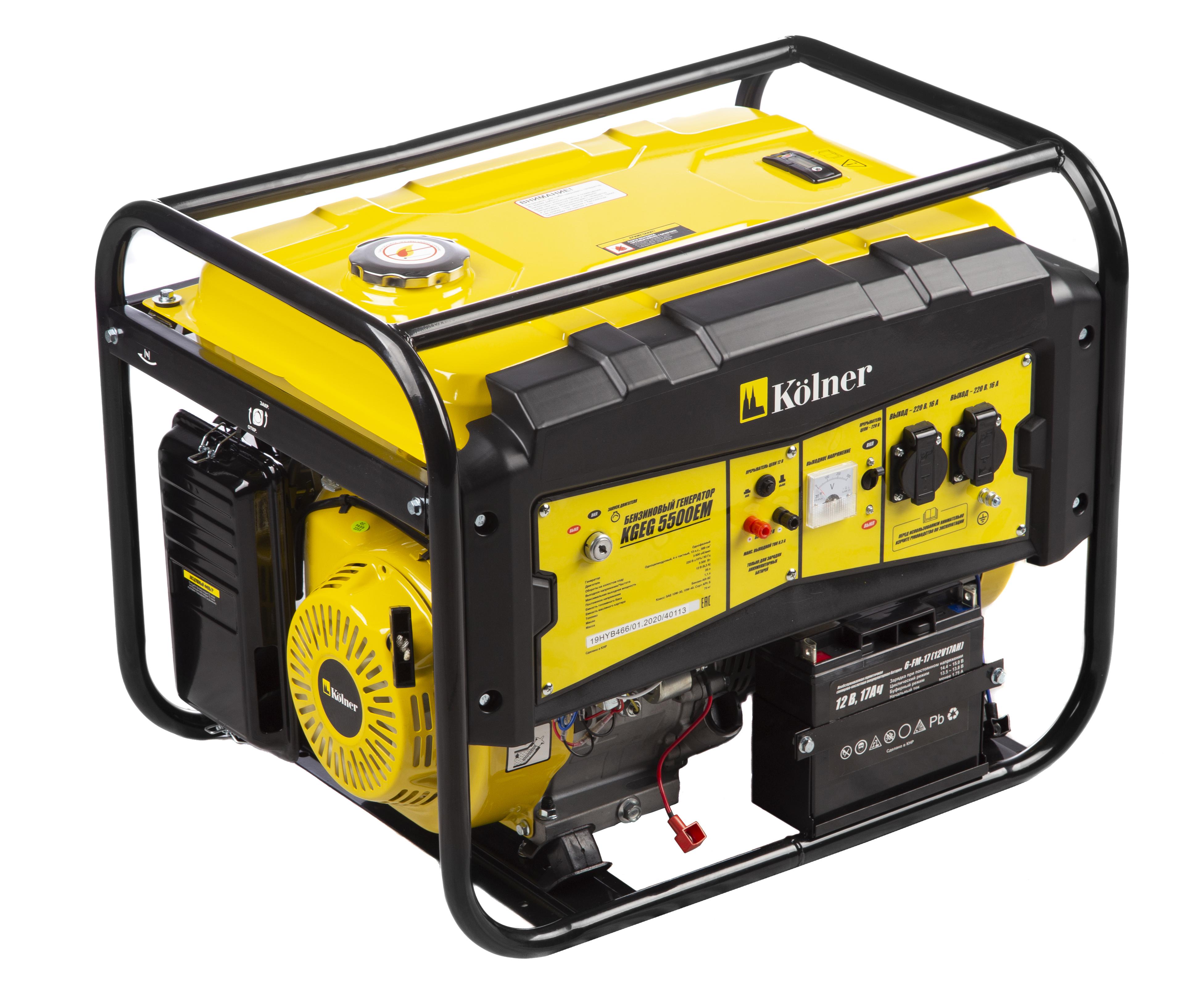 

Бензиновый генератор KOLNER, KGEG 5500ЕМ (кн5500м)