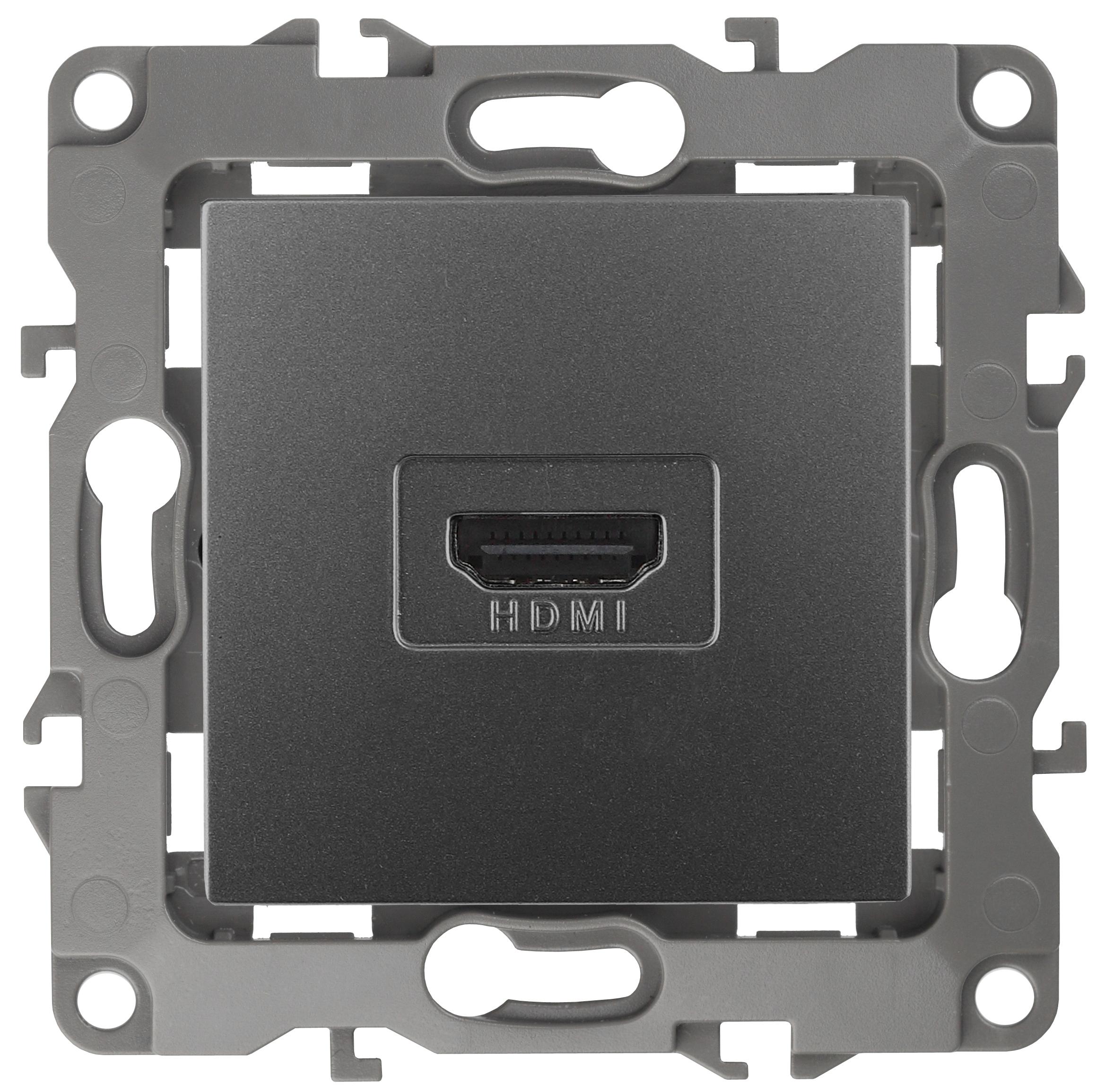 

Розетка HDMI ЭРА, Графит, 12-3114-12