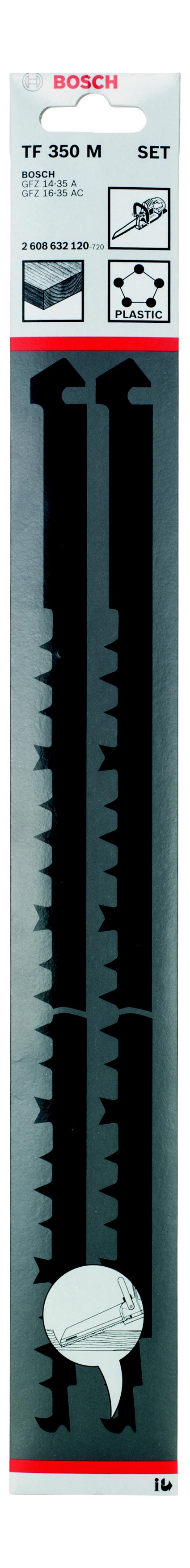 

Полотно для сабельной пилы BOSCH, 350мм, HCS, 2шт/уп (GFZ 16-35 AC 2608632120)