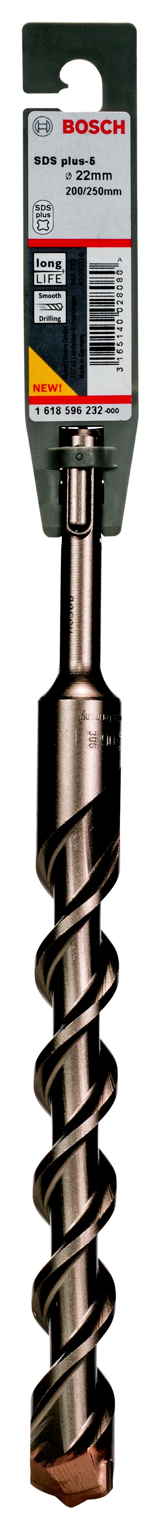 

Бур BOSCH, Ф22х250мм SDS Plus (1618596232)