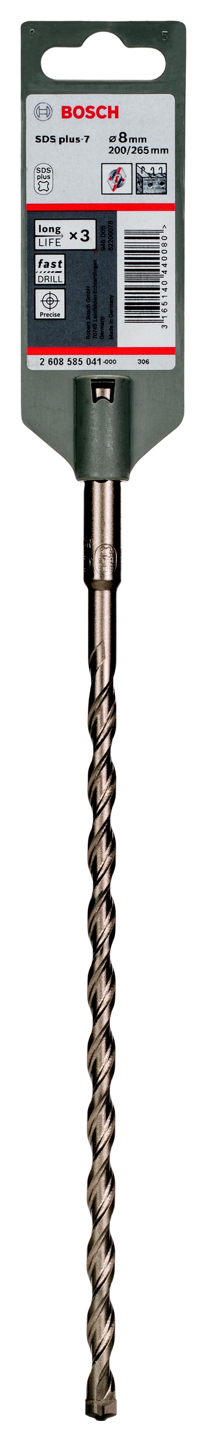 

Бур BOSCH, Ф8х265мм SDS Plus (2608585041)