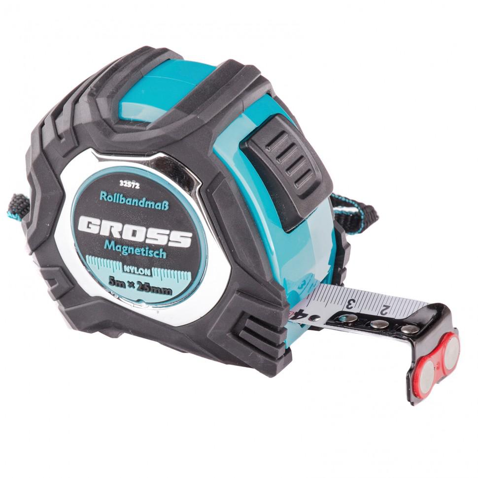 

Рулетка GROSS, 5м х 25мм (32572)