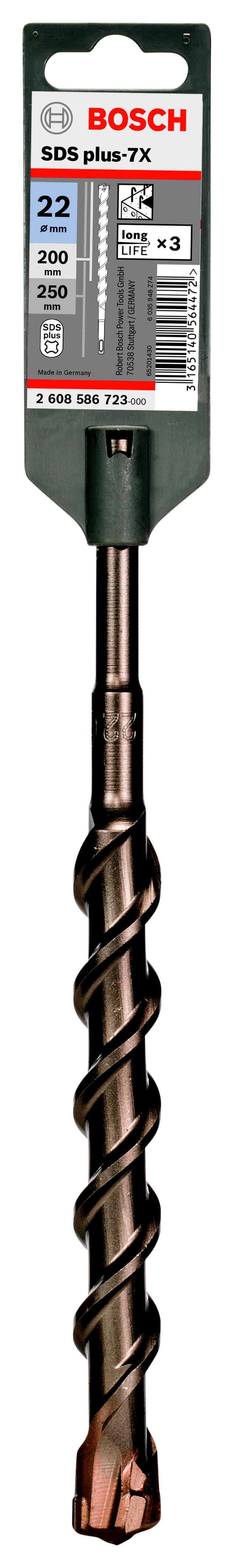 

Бур BOSCH, Ф22х250мм SDS Plus (2608586723)