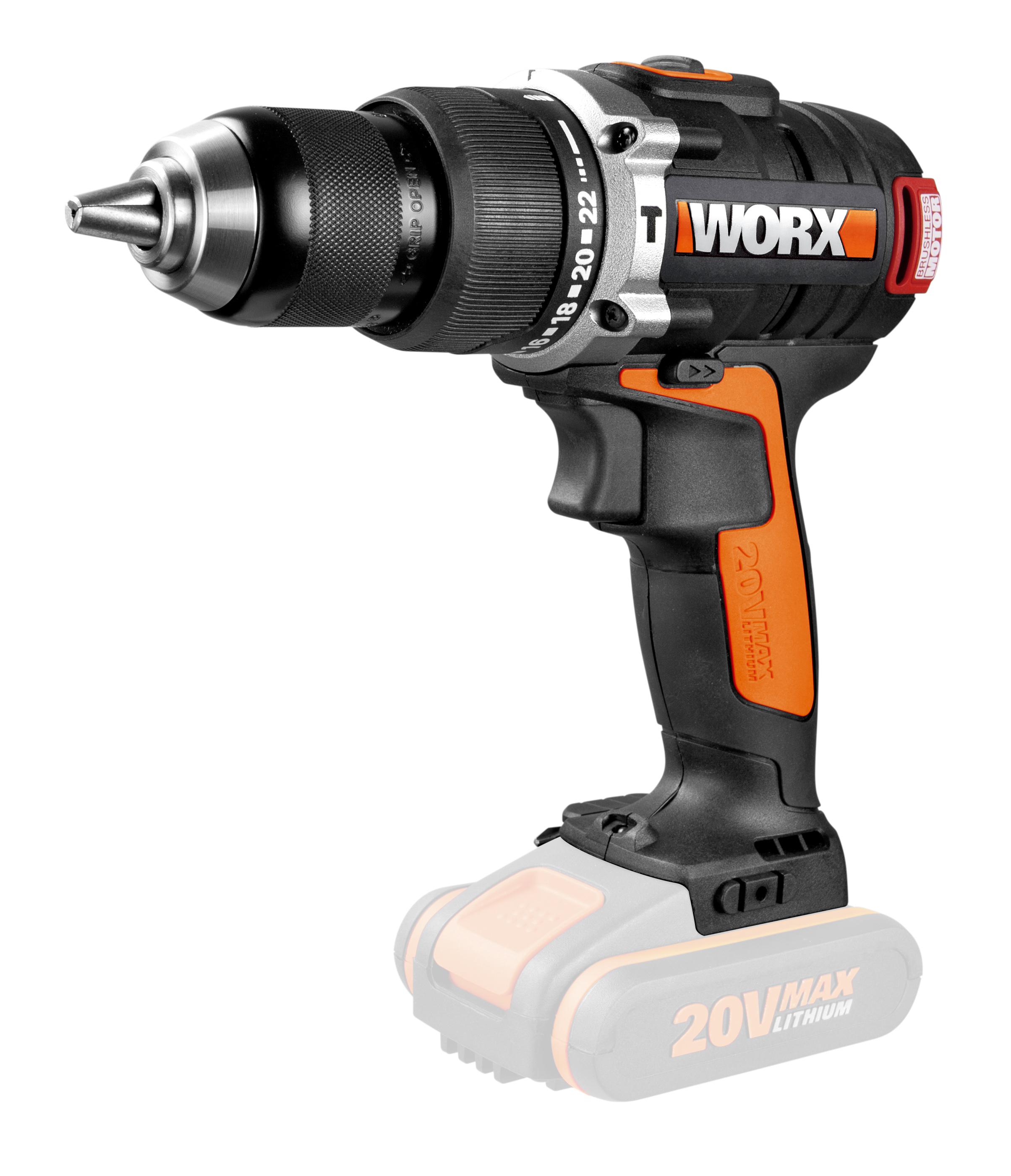 

Дрель аккумуляторная WORX, WX373.9 без акк и з.у