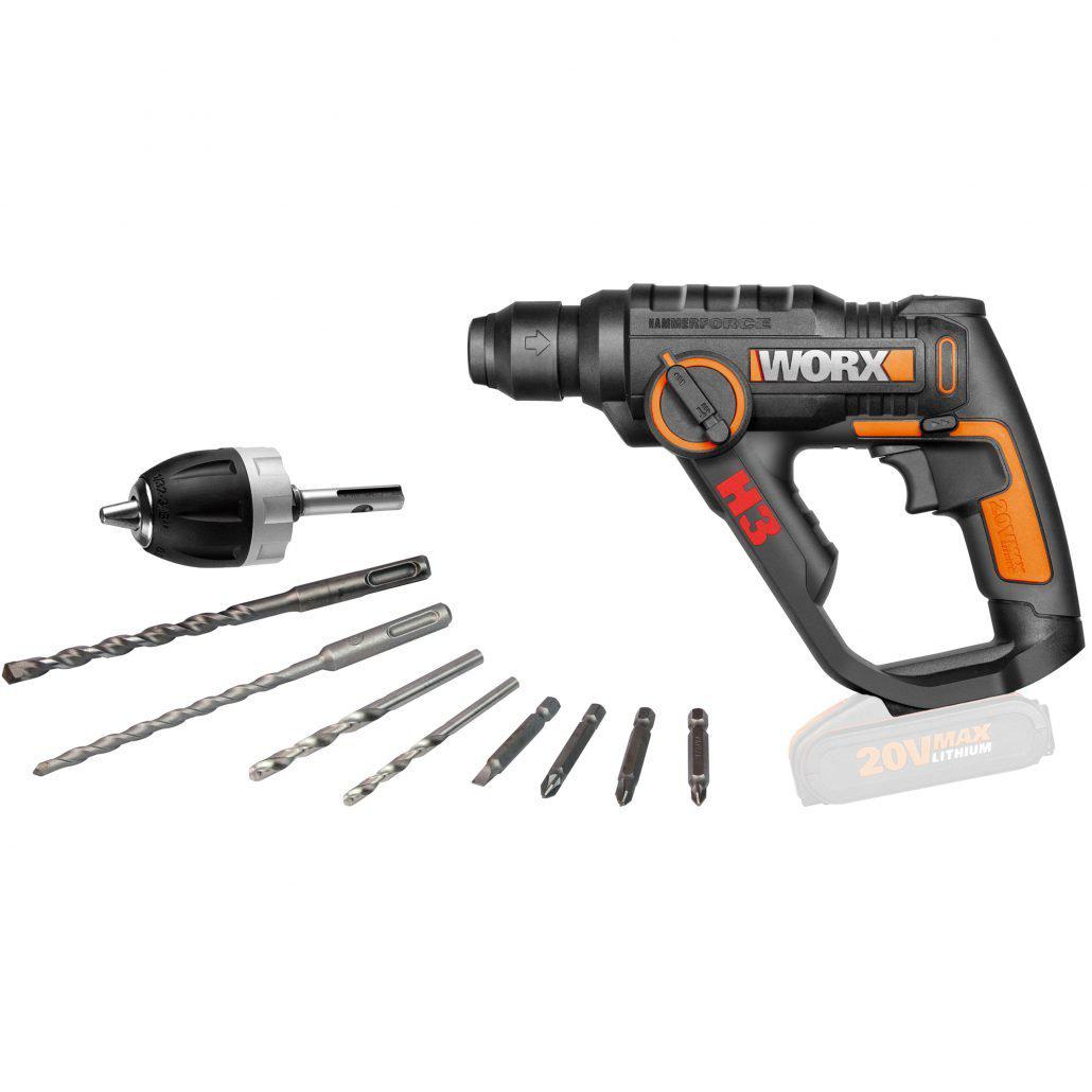 

Перфоратор WORX, WX390.9 без акк. и з.у