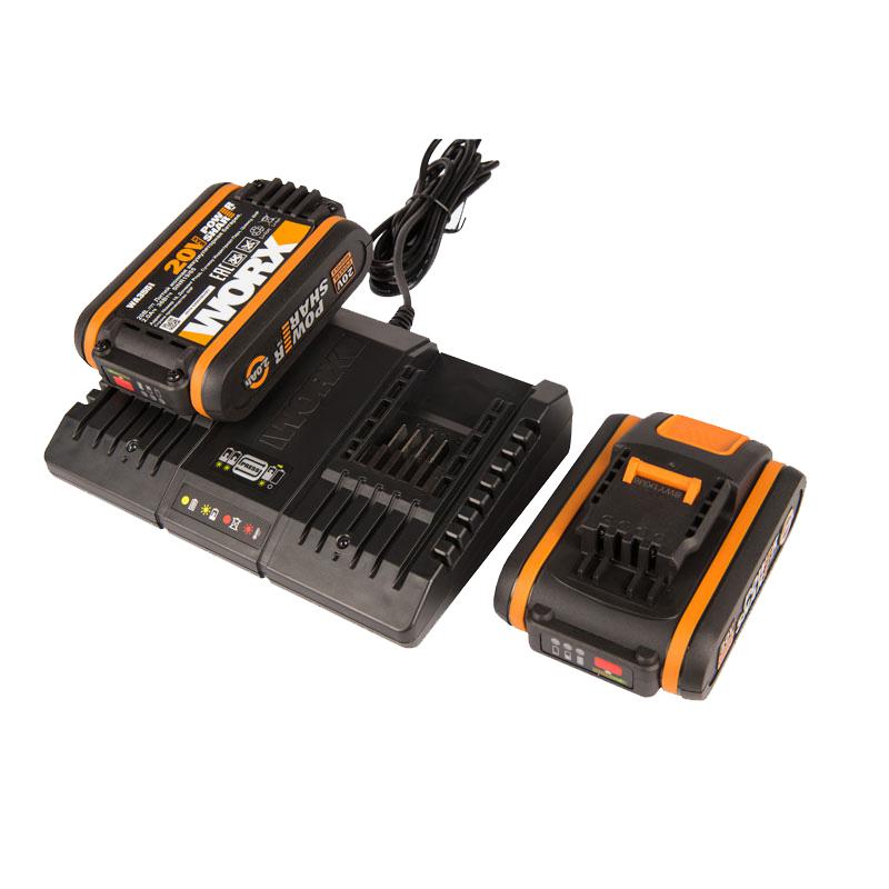 

Комплект WORX, 20В 2Ач Li-Ion (WA3610)