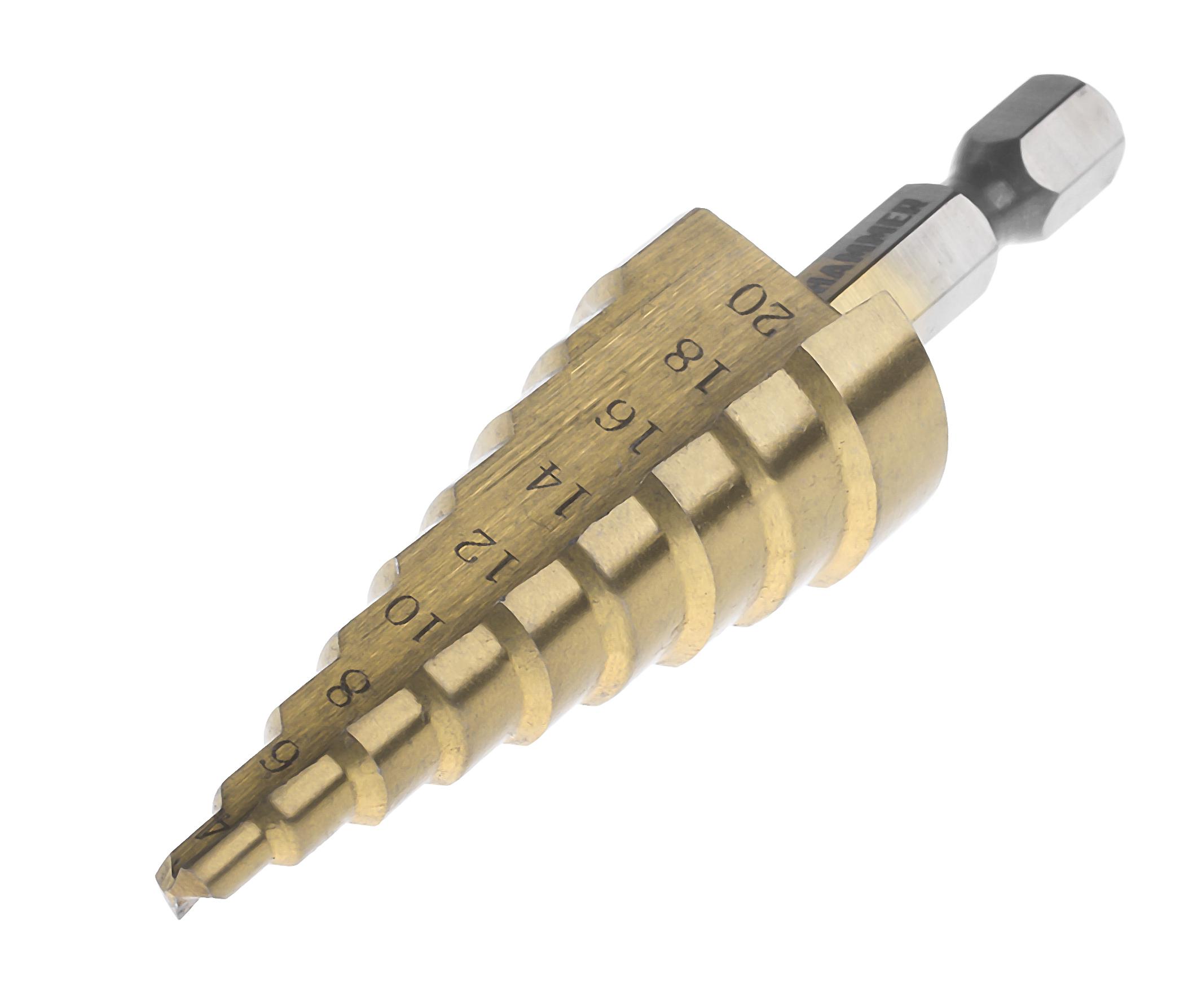 

Сверло по металлу HAMMER, Ф20х75мм (DR MT ST 4,0-20,0 мм*75/8мм)